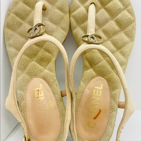 Chanel Quilted Thong Sandals - Picture 2 of 6
